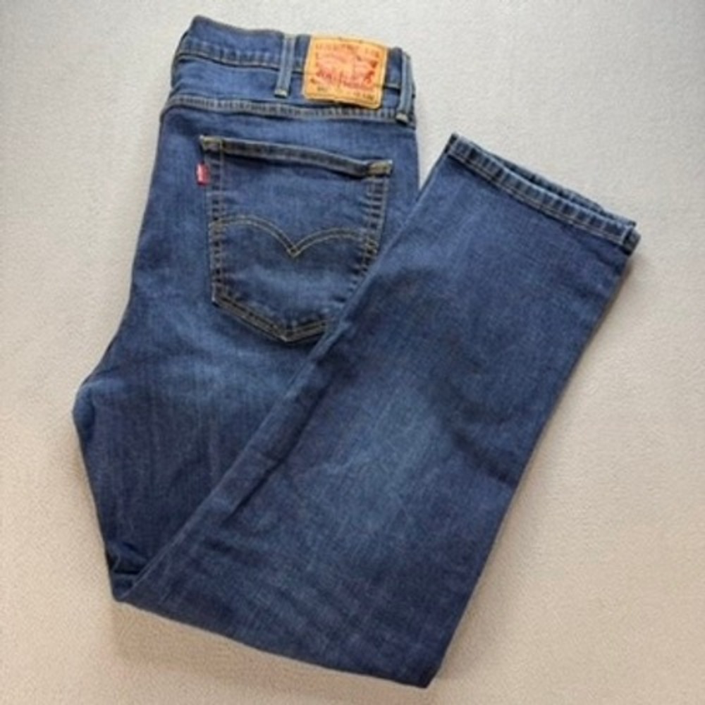 Levi's Jeans Men 40x32 Blue 541 Athletic Taper Stretch Dark Wash Denim Flex